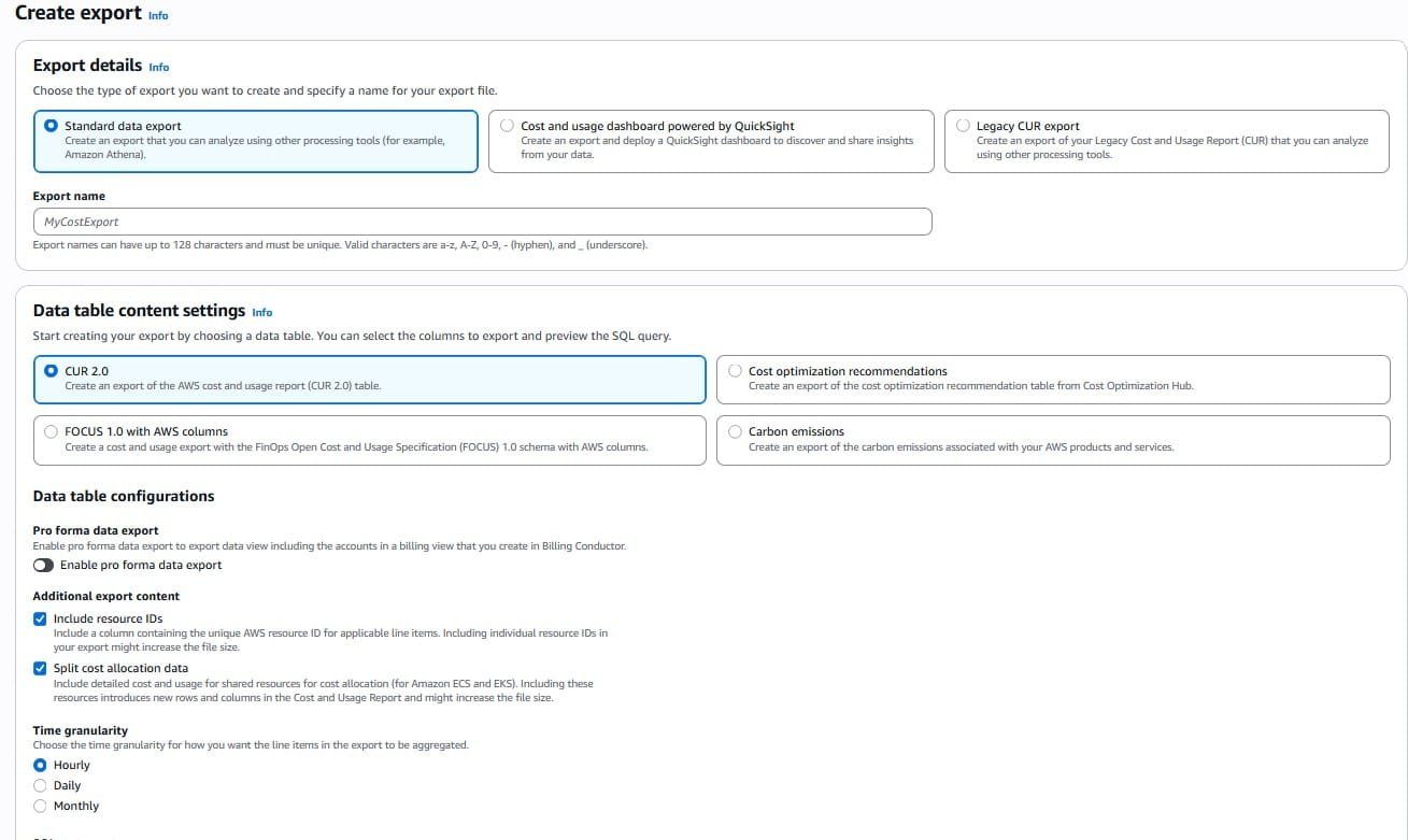 Set Up or Edit Your Cost and Usage Report (CUR)