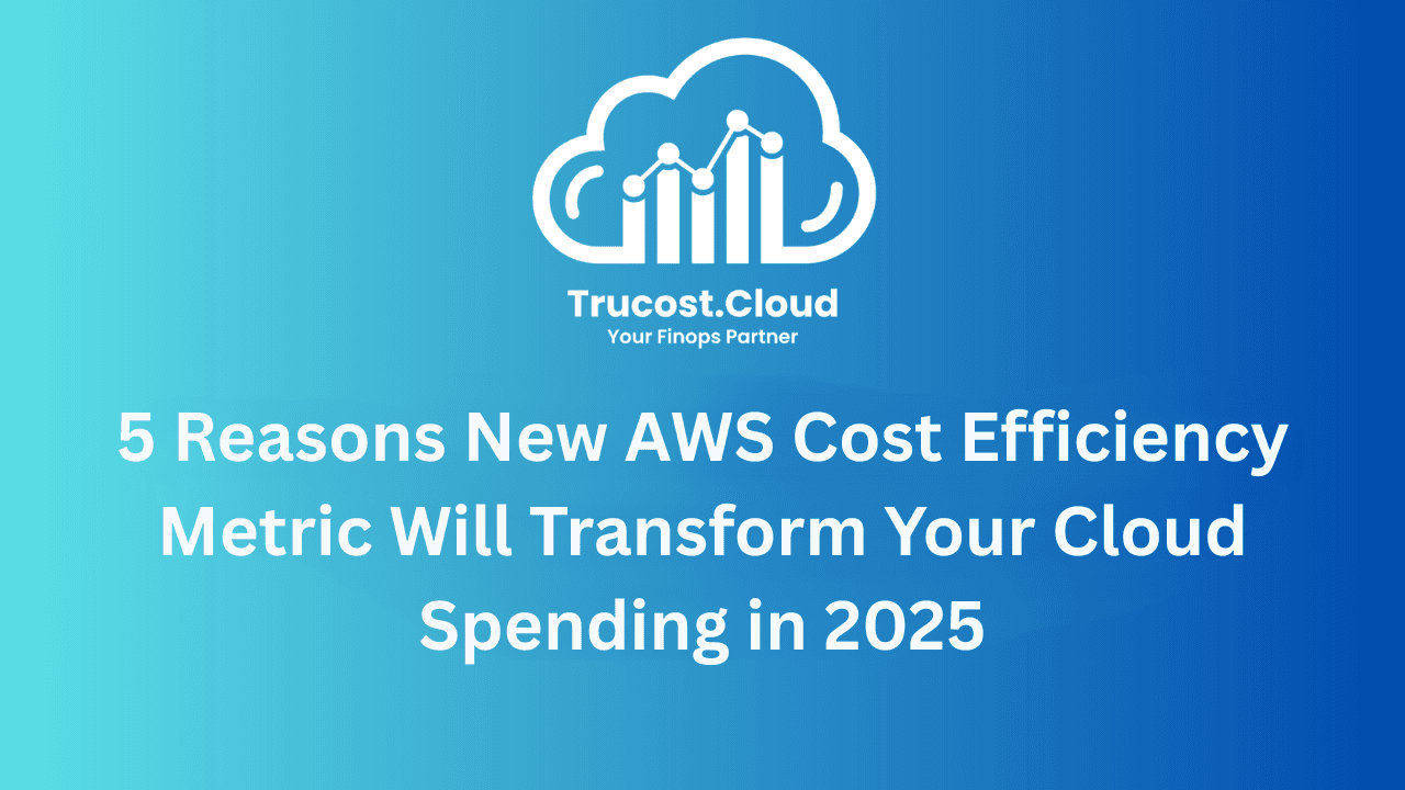 5 Reasons New AWS Cost Efficiency Metric Will Transform Your Cloud Spending in 2025