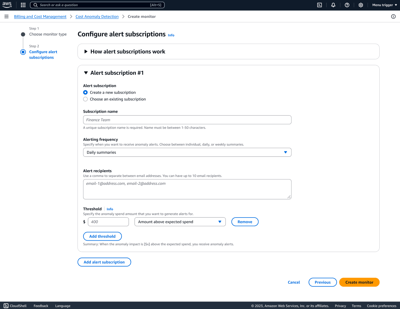 Step 3 – Configure Alert Thresholds Recommended: Impact % threshold + Minimum dollar threshold 