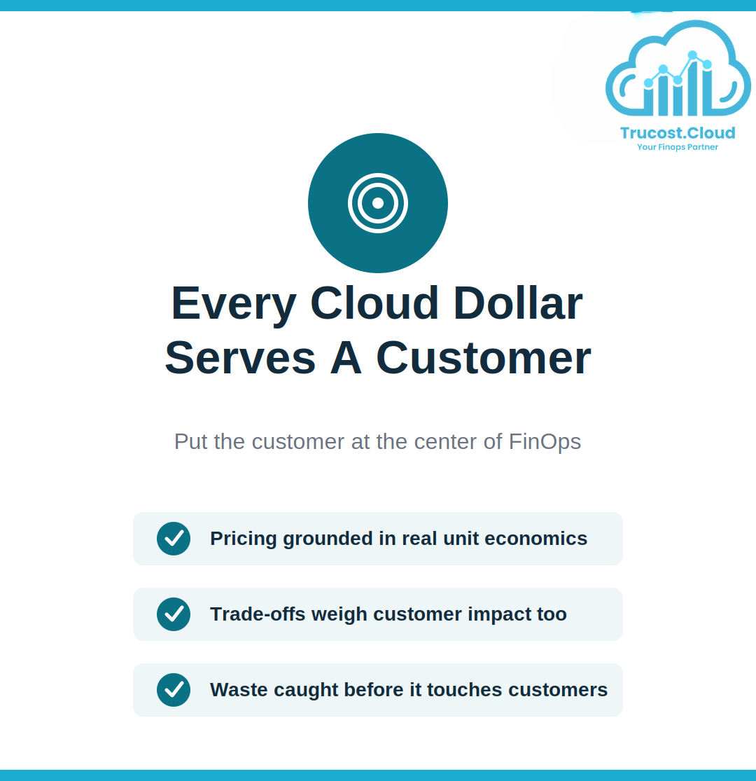 Every AWS resource ultimately exists to serve a customer — to power an app they use, a transaction they complete, or a service they rely on. When ownership is unclear and tagging is inconsistent, organizations lose sight of that connection entirely: they can see the bill, but not what it bought for the people they serve.