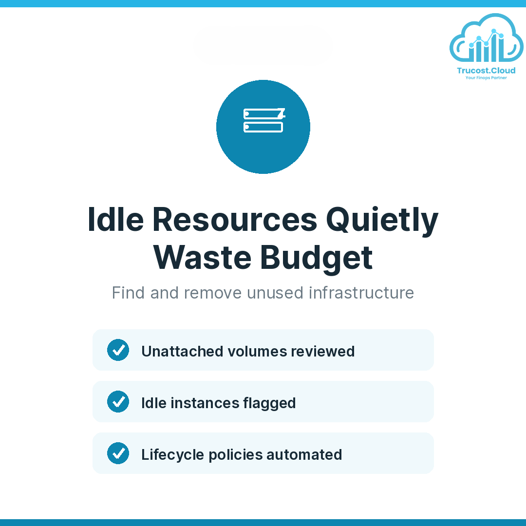 Idle AWS resources driving cloud waste