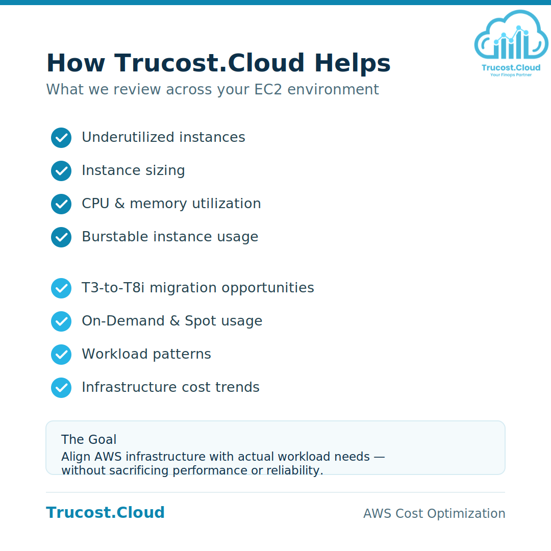 At Trucost.Cloud, we focus on helping organizations identify opportunities to improve AWS infrastructure efficiency and manage cloud costs.